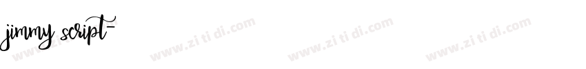 jimmy script字体转换